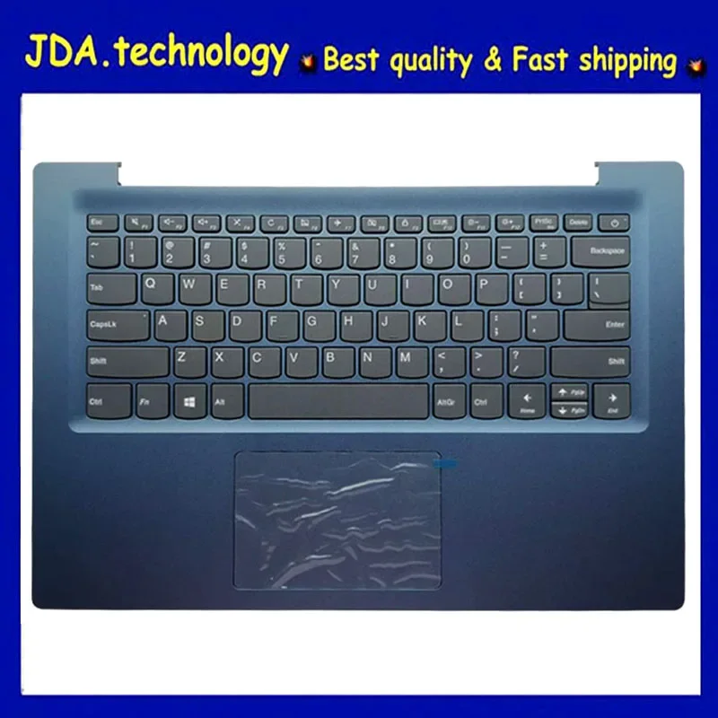 New/org For Lenovo Ideapad 120S-14 120S-14IKB/IAP S130-14 S130-14IGM Palmrest US Keyboard Upper Cover Touchpad Dark blue