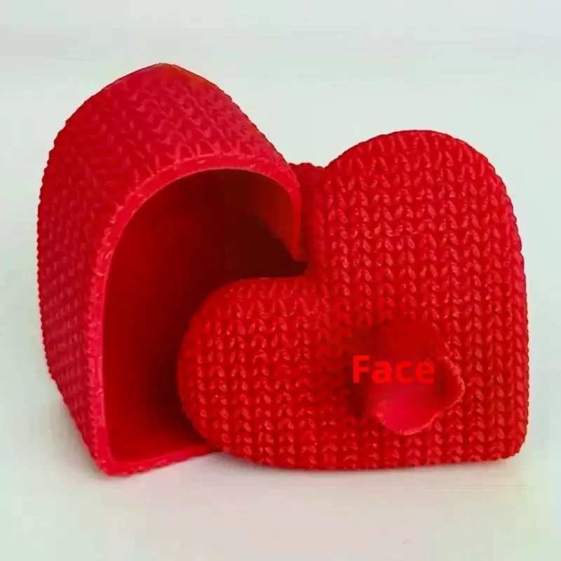 

〔CC〕3D Printed Heart Box with Flower Lid -Proposal Ring Box & Keepsake Storage Romantic Gift and Valentine's Day &Anniversaries