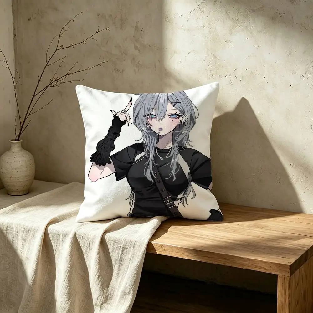 Haimiya Senpai Wa Kowakute Kawaii Manga Pillow Case for Sofa Living Room Home office Decor Protective Cover 5