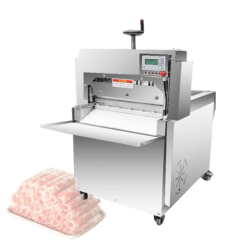 Lamb Roll Slicer Electric Planer Frozen Beef Slices Fresh Grade Breast Ham Toaster Beef Slices Meat Slicer Machine