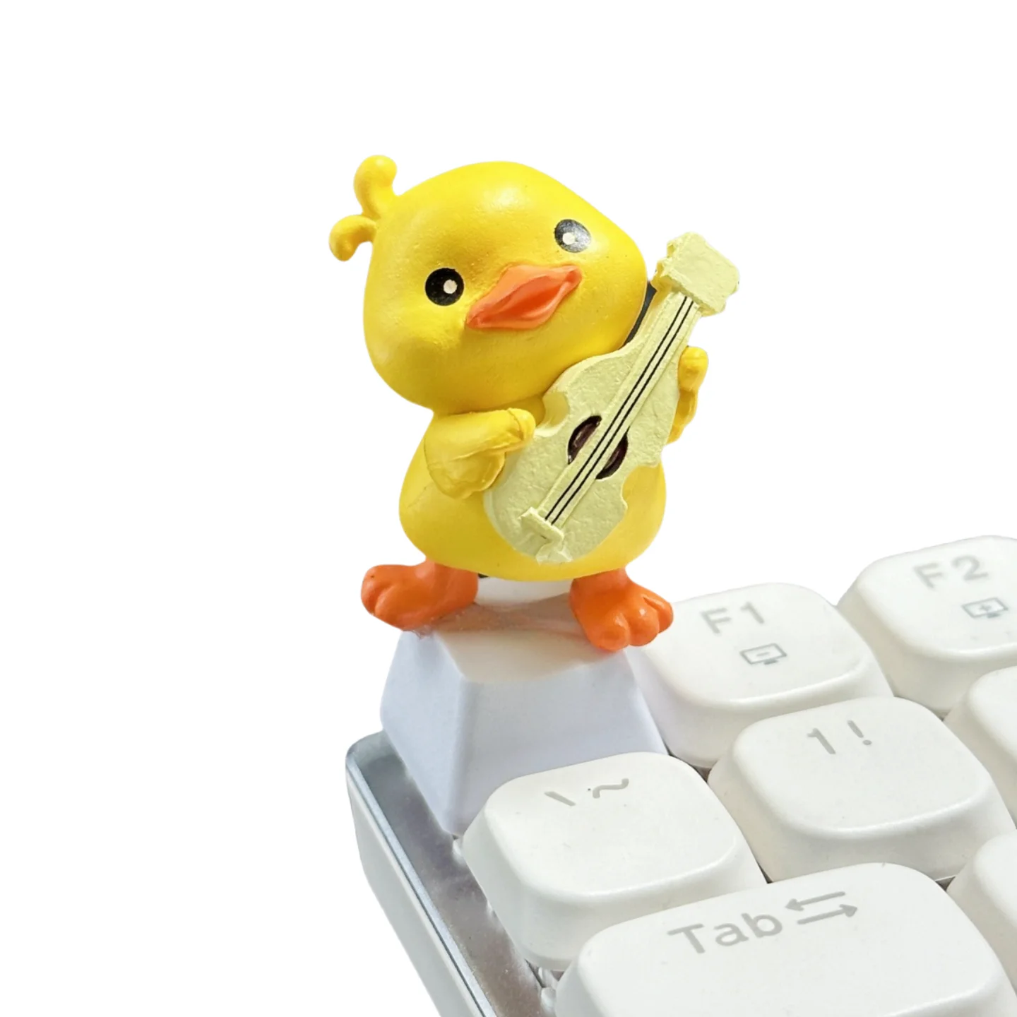 Cute Resin Raincoat Duck Keycap DIY Handmade Customized Cross Axis Mechanical Keyboard R4 Keycaps Personalized Creative Keycaps