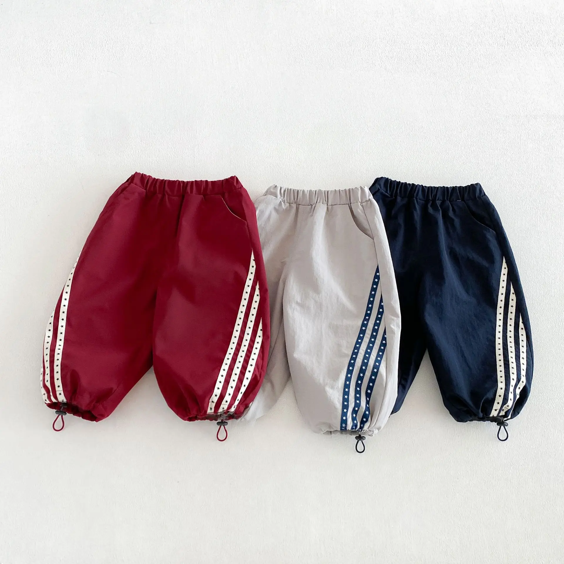 Children's Fashionable Casual Pants 2026 New Autumn Children's Autumn Pants Baby Korean Version Striped Straight Leg Pants