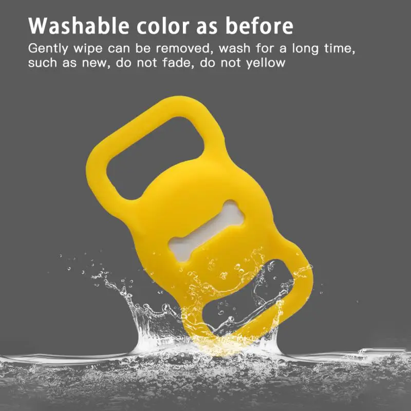 애플 에어태그 실리콘 커버 GPS 파인더 애완 동물 보호 케이스, 개 고양이 칼라 루프 로케이터 트래커 분실 방지 장치 보호