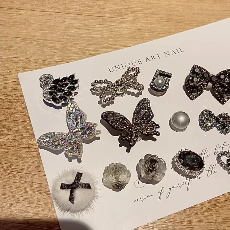 New JIBBITZ Black Swan imitation alloy niche high-end shoe Charms DIY Removable Shoe Accessories Party Gifts Favors