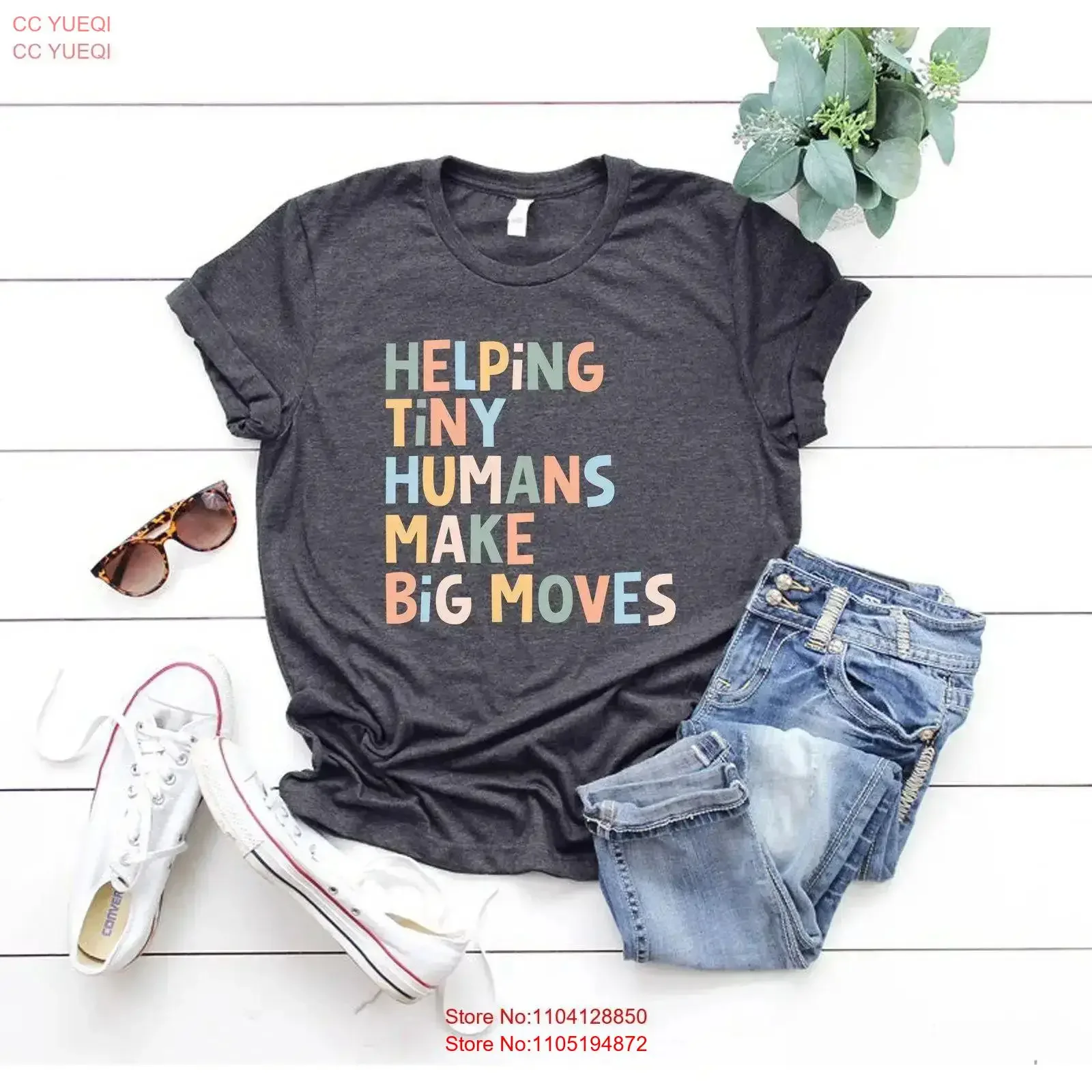 تي شيرت تامر بشري صغير يساعد البشر يجعل حركات كبيرة مضحك المعلم الطفل المعالج الأطفال خمر غسلها أوم #1