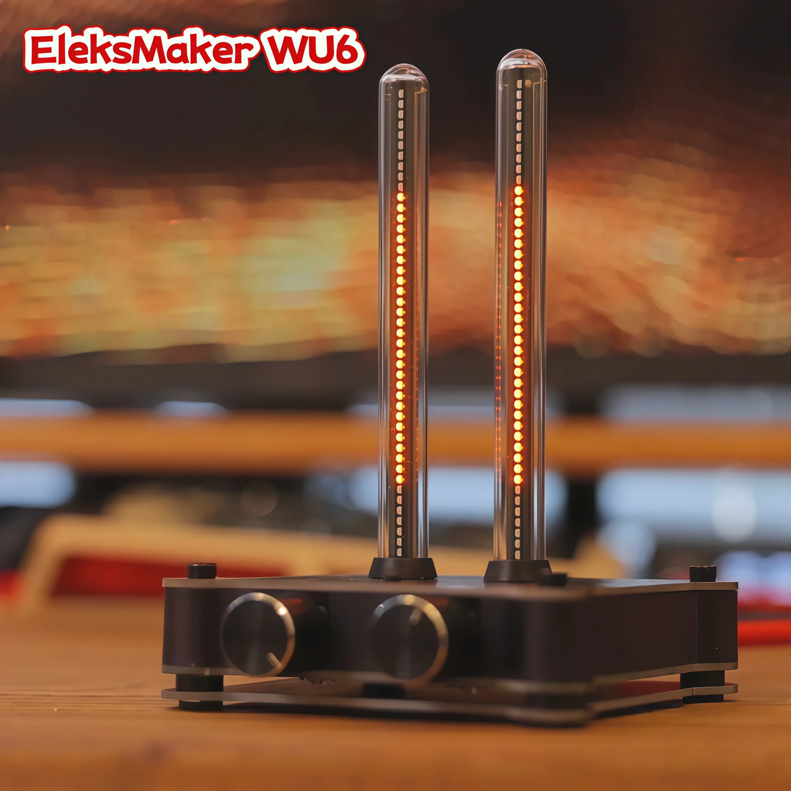 EleksMaker WU6 RGB Glow Tube Desk Rhythm Lamp Audio Music Spectrum Light Decoration Boyfriend Gift Sound Pickup Atmosphere LED