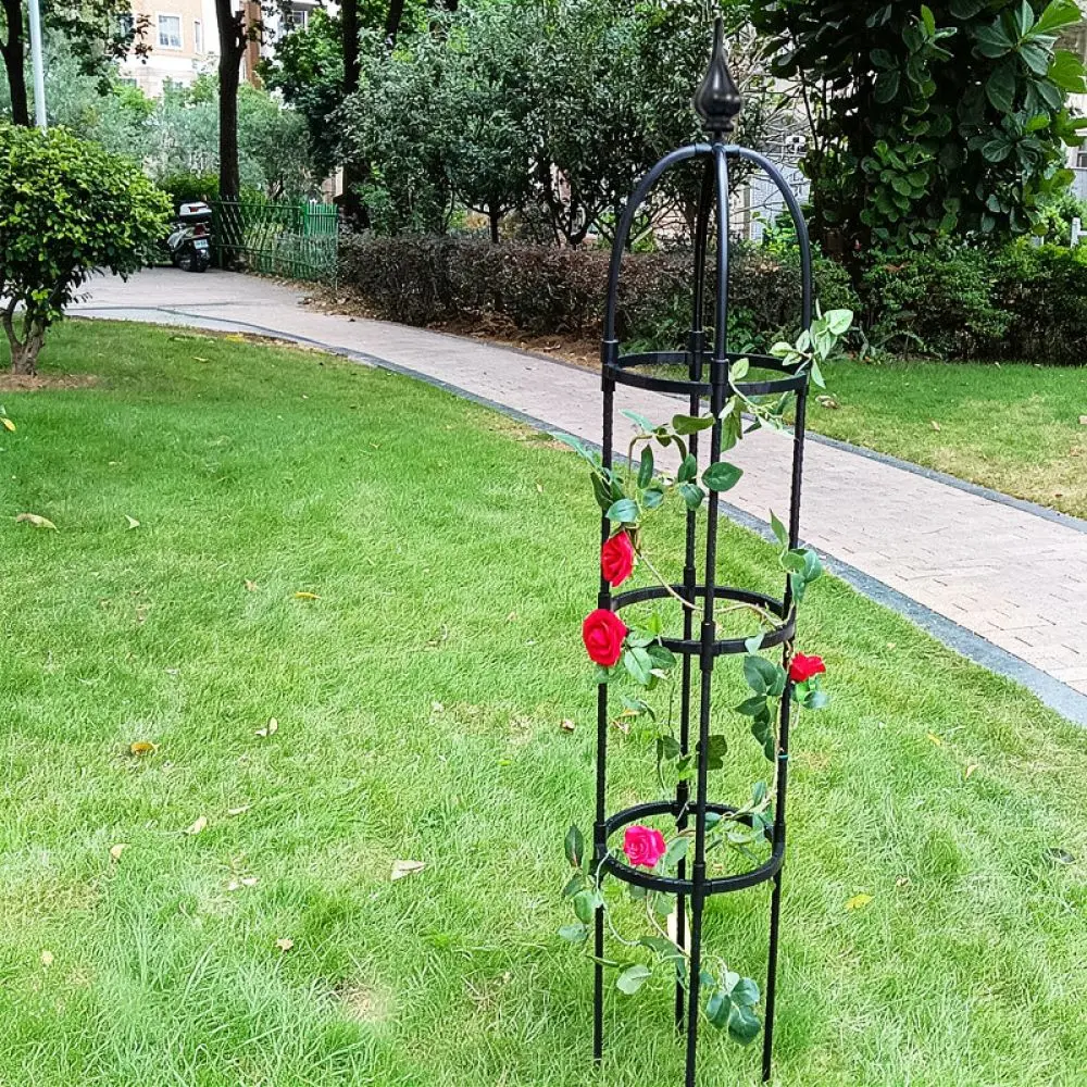 Durable Plant Climbing Trellis Support For Potted Rose Vine Pillar Frame Outdoor Garden Decorative Stakes Holder