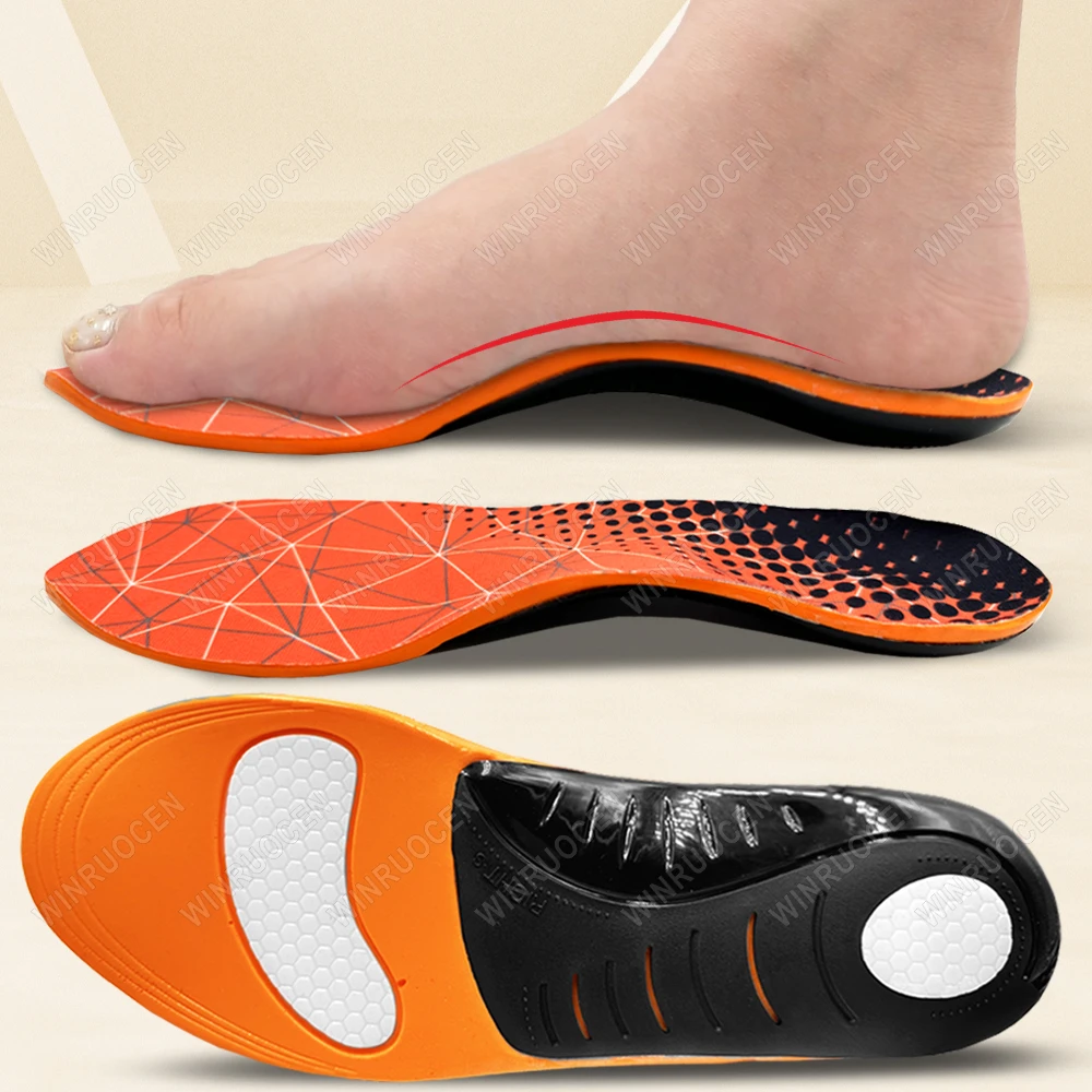 Plantar Fasciitis Orthopedic Sport Insole High Arch Support Men Women Sole, Flat Feet Pain Relief Orthotic Shoe Insert EID