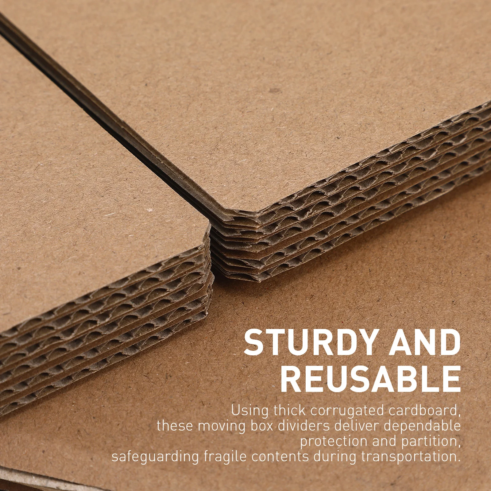 

5pcs Glass Dividers Moving Box Divider Inserts Corrugated Box Packing Dividers Reusable Protective Storage Bin Inserts For