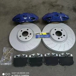 Dicase High Performance 4 Pot Brake Caliper With 348*36mm Disc Brake Pads Hose for Bmw G30 2020 Years