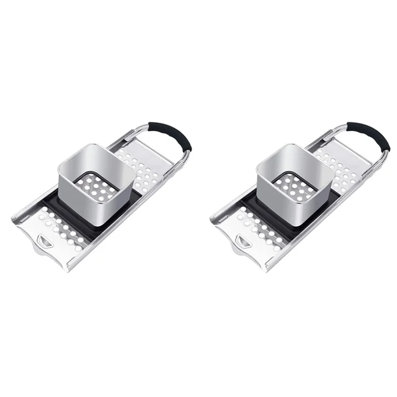 NOCM 2X Stainless Steel Spaetzle Maker With Comfort Rubber Grip Handle For Dumpling Noodle