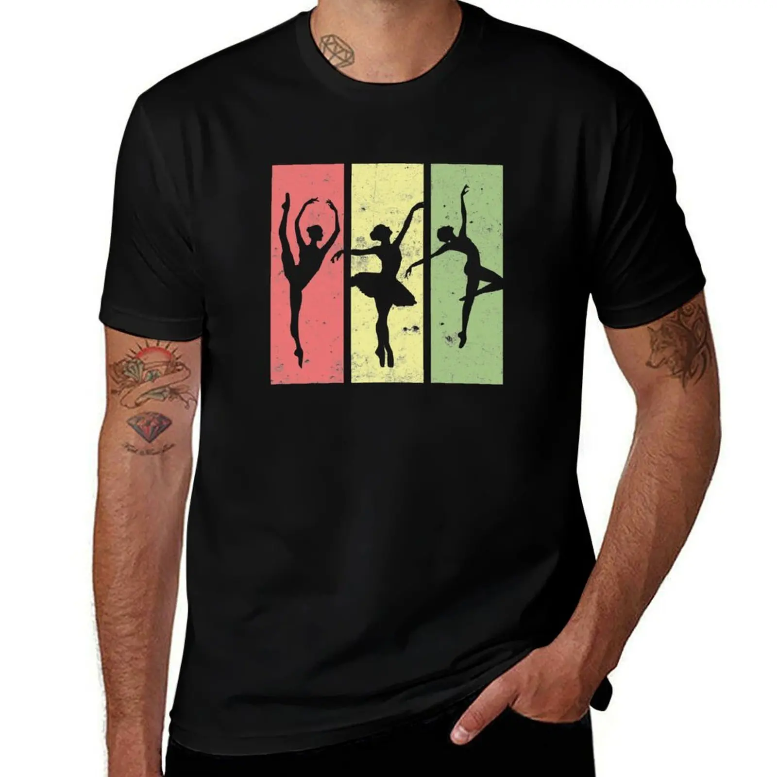 Ballet dancer sayings, vintage ballerina gift T-Shirt Anti-Fade Casual Tee Shirt T-Shirt