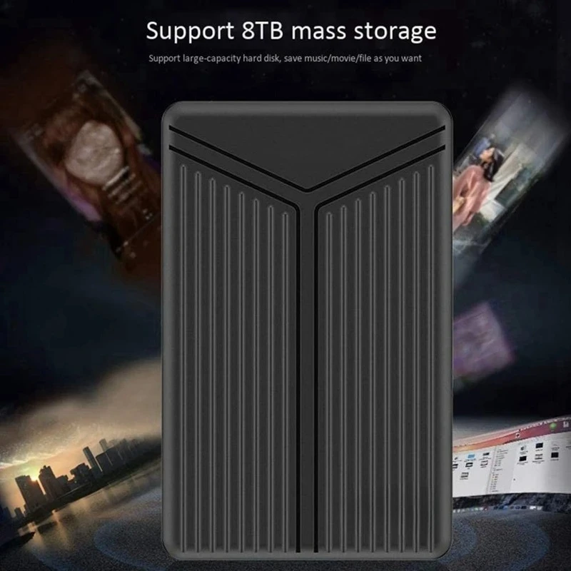 USB 3.1 Mobile Hard Disk Box 2.5 Inch SATA Hard Disk Box SSD Enclosure Support 15mm Hard Drive for Computer Notebook