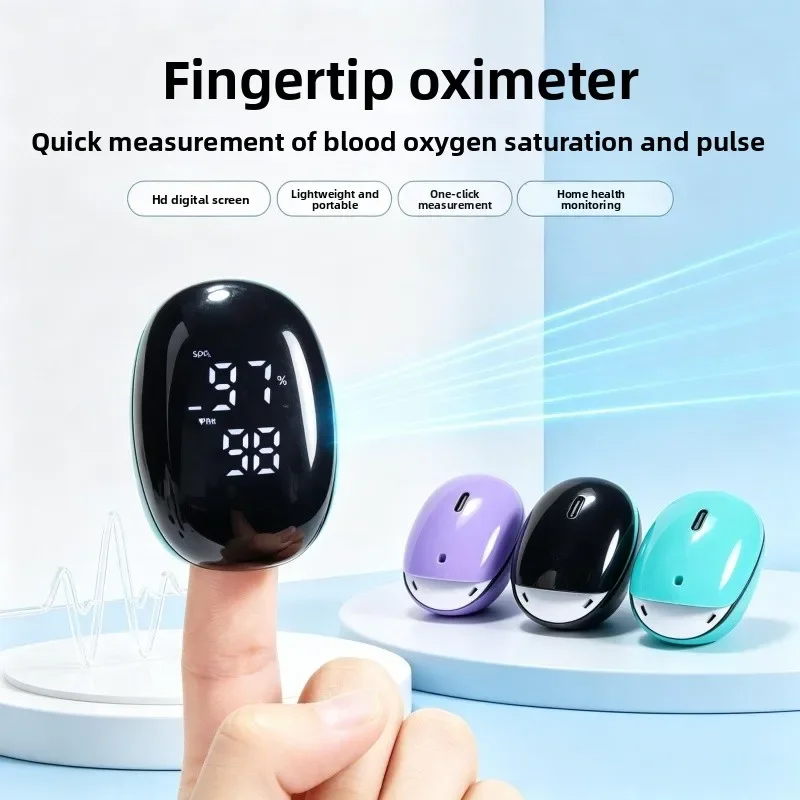 Kids Portable LED Pulse Oximeter  Accurate Medical Blood Oxygen and Heart Rate Detector for Household
