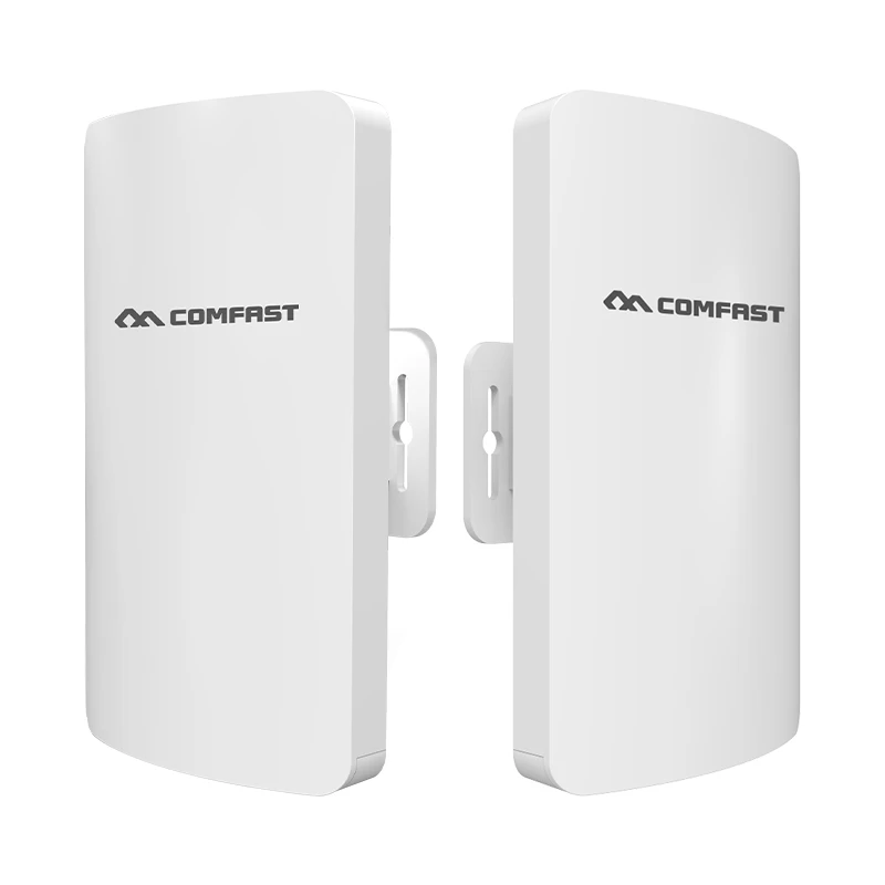 Comfast 300Mbps กลางแจ้ง WiFi Bridge 5GHz CPE Wifi Router 3KM Wifi Singal Extender AP Access Point 48V POE เสาอากาศ 2pcs