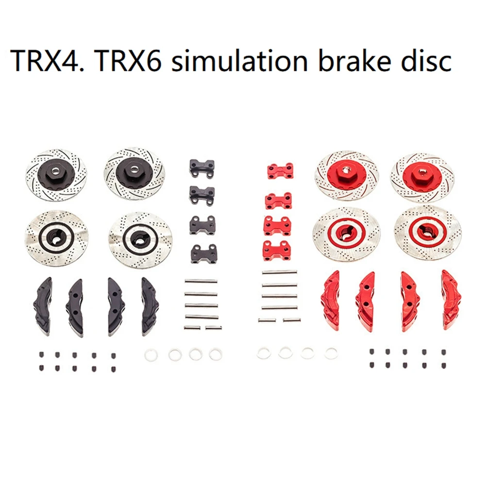 

WOTT-Metal RC Car Brake Disc Assembly Set For TRAXXAS TRX4 TRX6 Suitable For Ford Benz For Brake Discs Are Black
