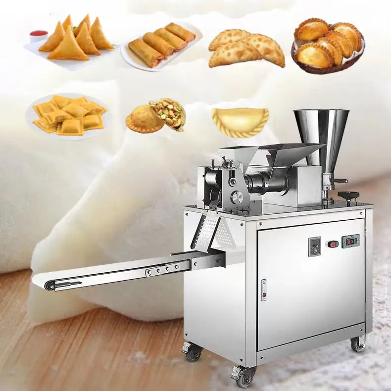 For Automatic Curry Puff Forming Dumpling Filling Machine Empanada Make Electric Motor Pierogi Maker Samosa Making Machine m