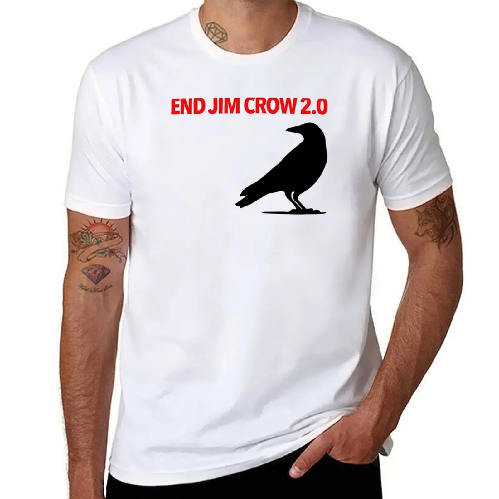 Футболка "END jim crow 2.0" - стильная аниме