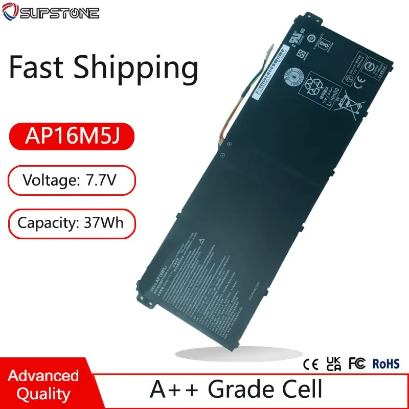 New AP16M5J Laptop Battery For Acer Aspire A114-32,A311-31,A314-32,A315-21,A315-51,A515-51,53-35ZY,53G-33G6,N18Q13 N17Q4 ES1-523
