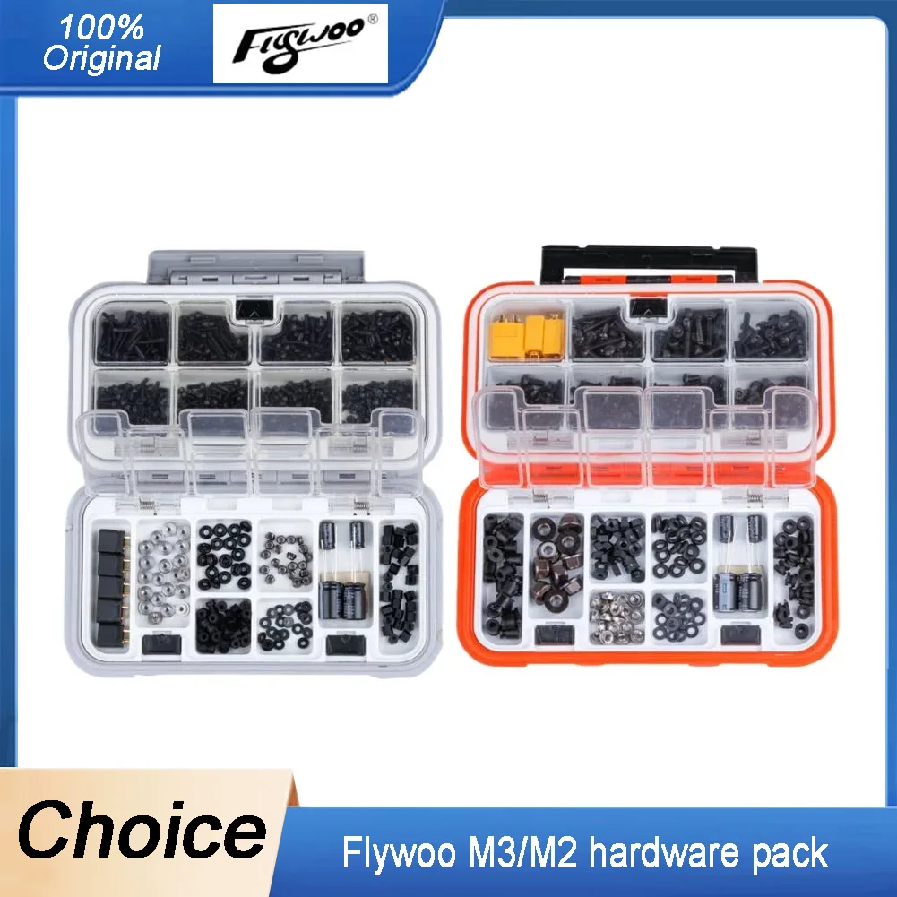

Flywoo M2/M3 FPV Hardware Pack - Motor Nuts, Screws, Capacitors & Damping Parts