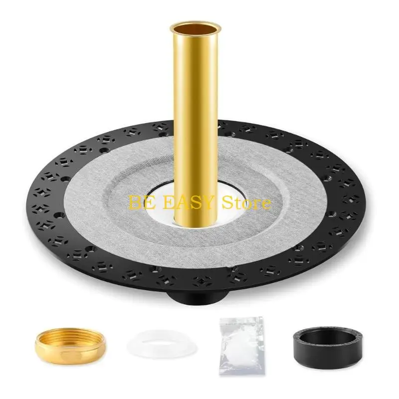 E28F مجموعة استنزاف حوض الاستحمام المستقر القائم بذاته مع مكونات شاملة، سهلة التركيب، استنزاف حوض الاستحمام القائم بذاته البسيطة #5