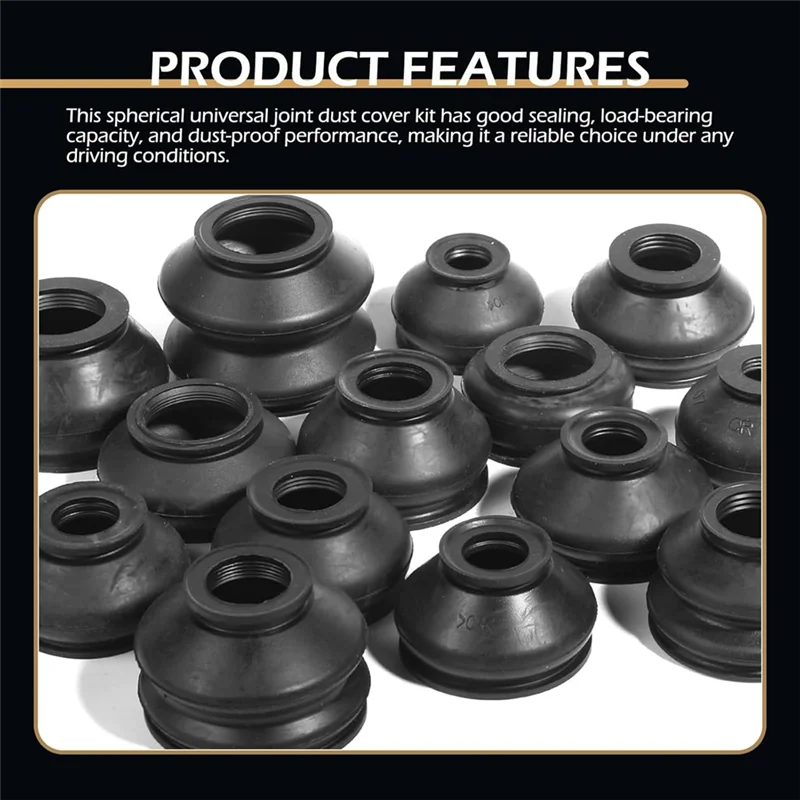 

Замена чехла шарового шарнира, чехла рулевой тяги 14 шт., наконечник рулевой тяги, комплект резиновых пылезащитных колпачков для большинства автомобилей