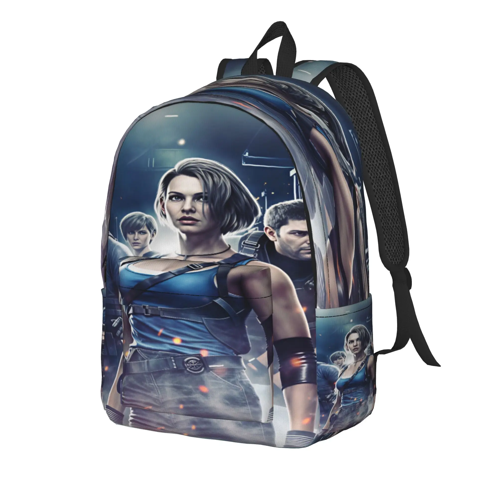 Jill Valentine Resident Evil  Backpack Boy Girl  Durable Backpacks Polyester Kawaii School Bags Travel Colorful Rucksack