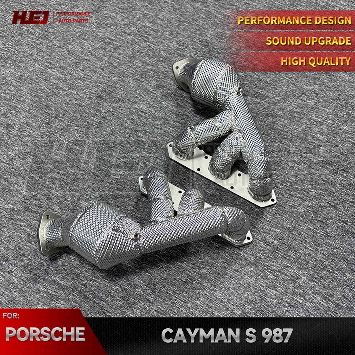 

For Porsche Boxster/Cayman (987.1) 2.7L 2005-2008 High-performance Exhaust Manifold 304 Stainless Steel Smooth Finish