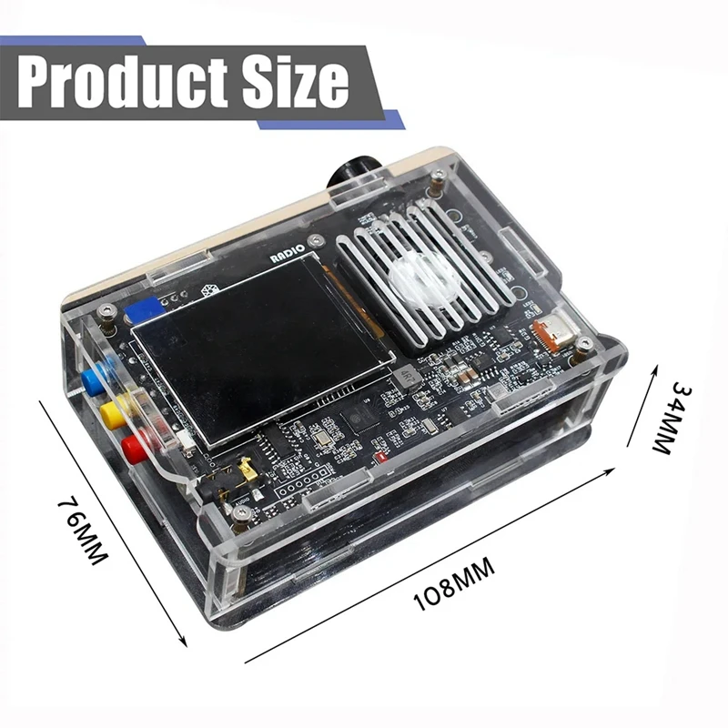 Upgrade DIY Full-Band Radio V5A Kit Full Radio V5A Kit FM AM MW SW Aviation SSB LSB USB Network Analyzers Finished Kit