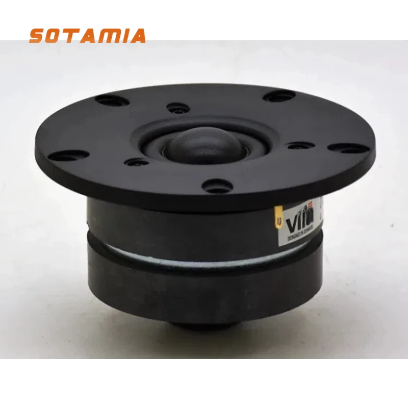 

SOTAMIA 1 шт. 4-дюймовый твитер аудиодинамик 4 Ом шелковая пленка купольный твитер двойной магнит большая диафрагма высокие частоты HIFI звуковой динамик