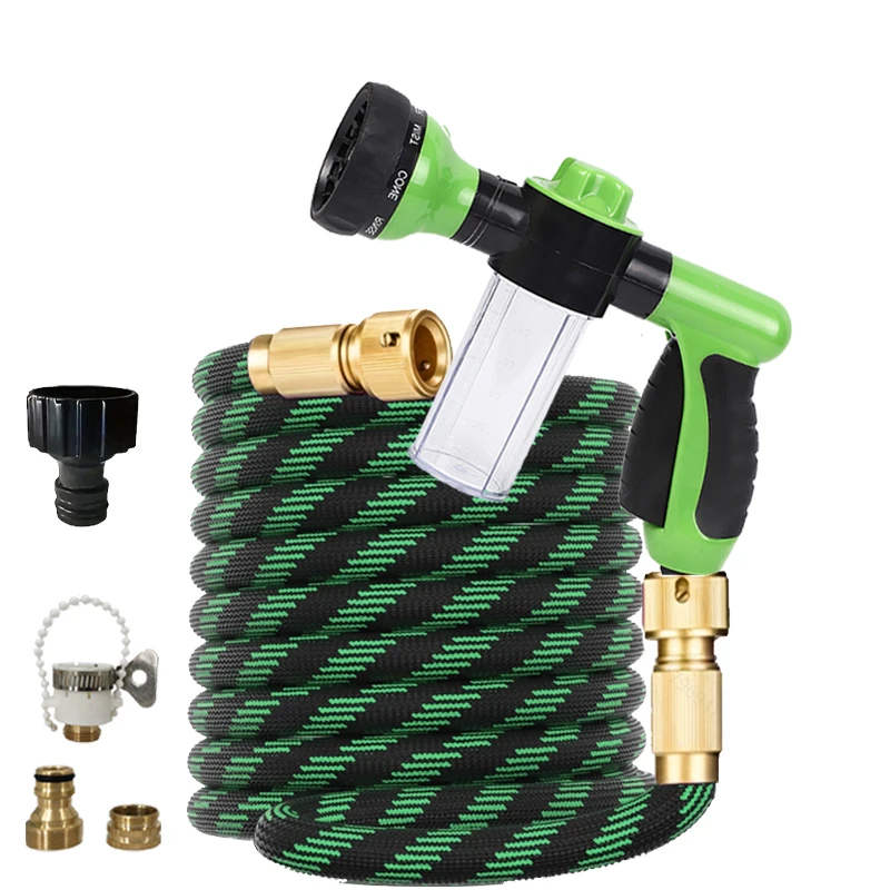 

Garden Water Pipe High Pressure Foam Water Gun Expandable Rubber Magic Garden Watering Hose Cleaning Irrigation Car Washing Tool