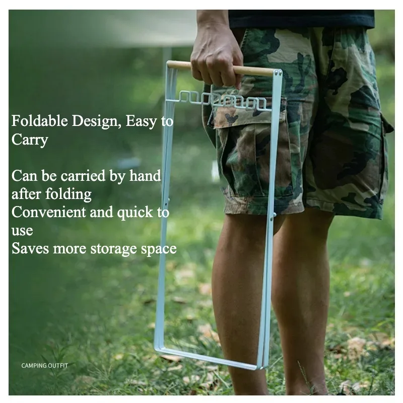 Portable Folding Trash Rack Outdoor Camping Garbage Bin Collapsible Trash Can Picnic Car Storage