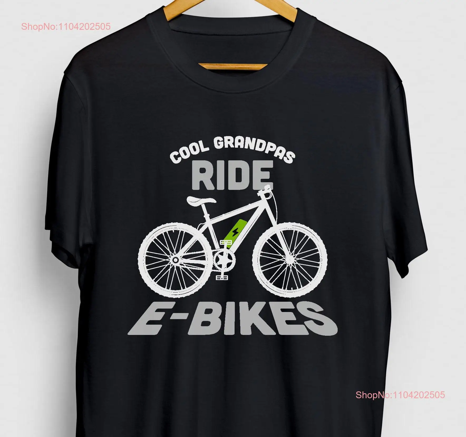 E bike Funny Mountain T Shirt Electric tee Ebike Grandpa Youth  long or short sleeves