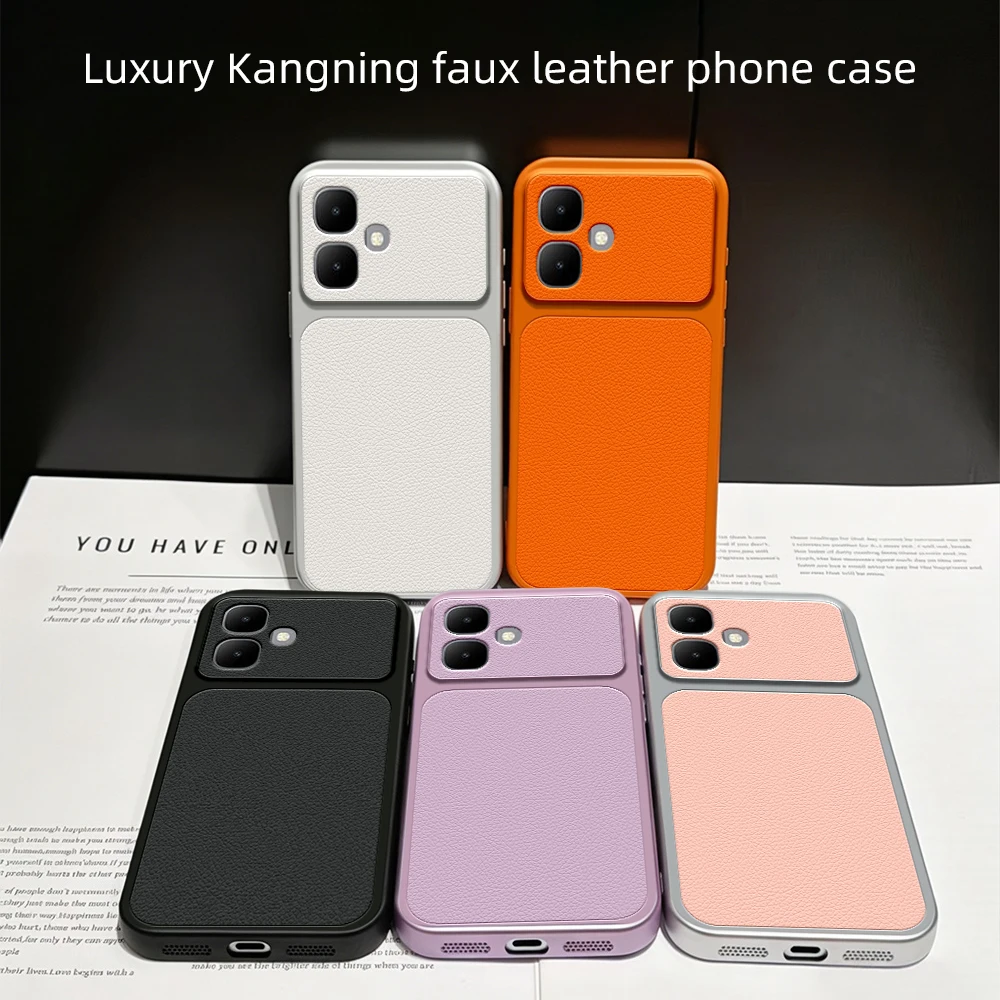 For Infinix Smart 10 Phone Case Infinix Smart 10 Case PU Lambskin Leather Frosted Shockproof protective shell Back Cover