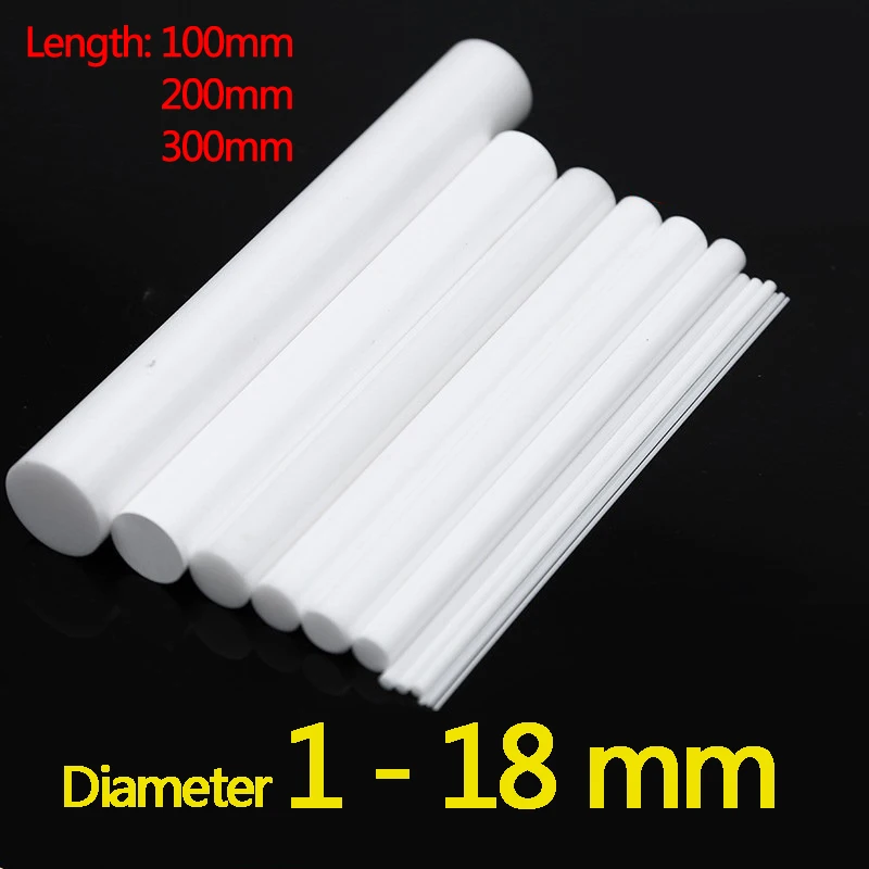 99% Zirconia Ceramic Rods Solid ZTA   Alumina Ceramic Rod Wear Resistant Insulating High-Temp Industrial Ceramic Bars