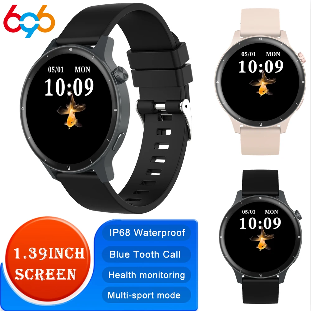 

Часы Роскошные умные часы Спортивные фитнес-женские голосовые помощники Blue Tooth Call 3D Dynamic Watch Face IP68 Водонепроницаемые умные часы