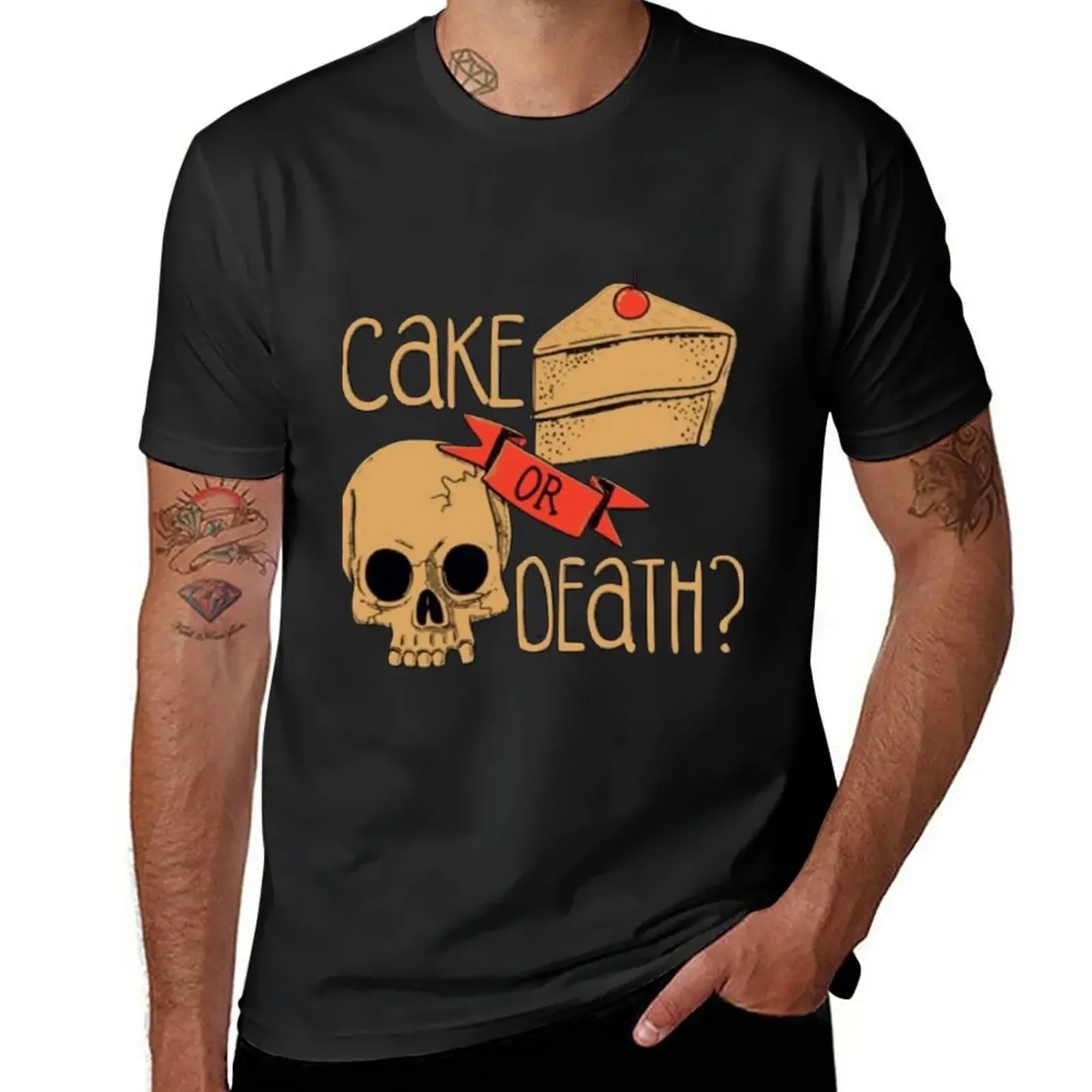 cake or death Eddie Izzard T-Shirt new edition Short sleeve tee oversized t shirt men