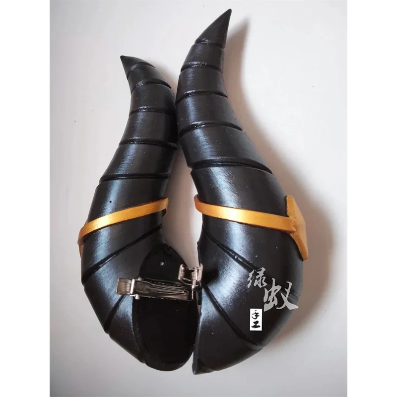 ブルーアーカイブ赤司純子コスプレホーンヘッドクリップ帽子ヘアピン小道具