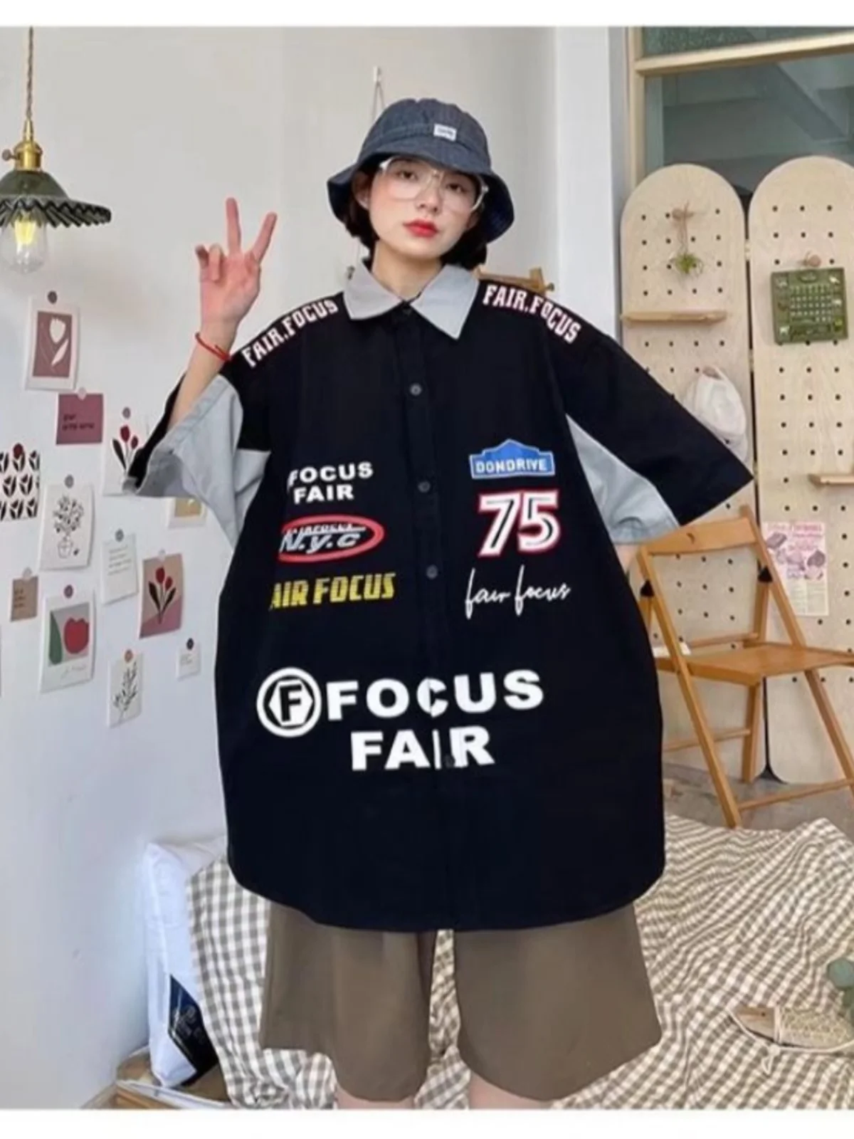 

Мужская летняя дышащая футболка свободного кроя с тяжелой вышивкой в американском ретро-стиле для мотоциклистов, большие размеры