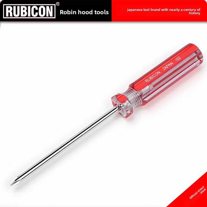 Japanese Rubicon Screwdriver with Strong Magnetic Tip, Cross-Head and Flat-Head, Industrial-Grade, Ultra-Hard