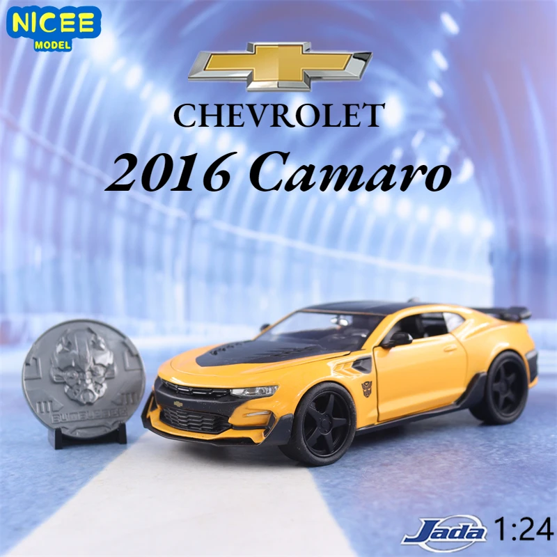 

1:24 2016 Chevy Camaro BUMBLEBE High Simulation Diecast Metal Chevrolet Alloy Model Car Toys For Kids Gift Collection J327