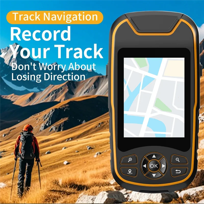 【Cavo USB-C】 GPS portatile A8 per escursionismo, supporto multi-GNSS, navigatore GPS robusto e impermeabile GPS portatile satellitare