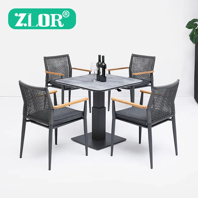 Modern Outside Table and Chair Furniture Set for Restaurant Furniture Dining Tables Garden Furniture Chairs for Events