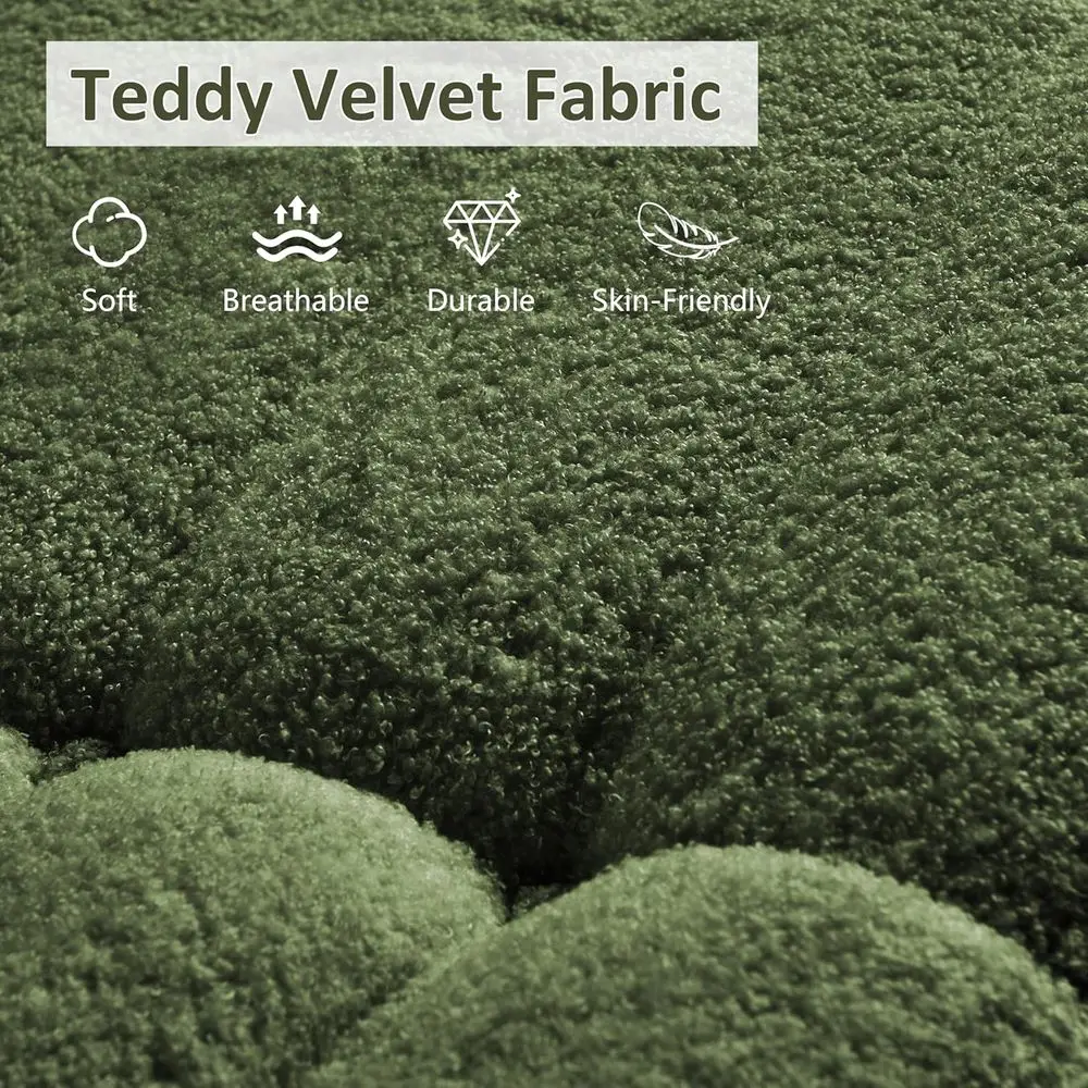 Bean Bag Chair, Oversized Loveseat Fireside Chair for Adults, 2 Seater with Memory Foam Filled, Lazy Sofa Lounge Floor Sofa for