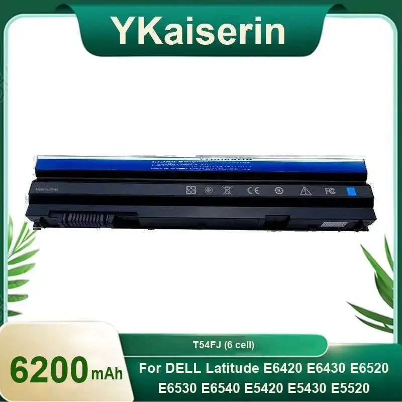

Laptop Battery T54FJ 6 Cell 6200Mah For Dell Latitude E6420 E6430 E6520 E6530 E6540 E5420 E5430 E5520 E5530