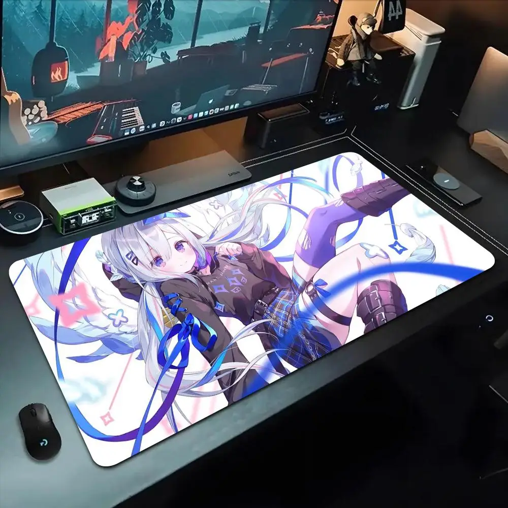 

amane kanata Mouse Pad 500X1000 mm Large Gaming Mousepad Gamer XL Rubber Otaku Keyboard Pad Laptop Desk Mat