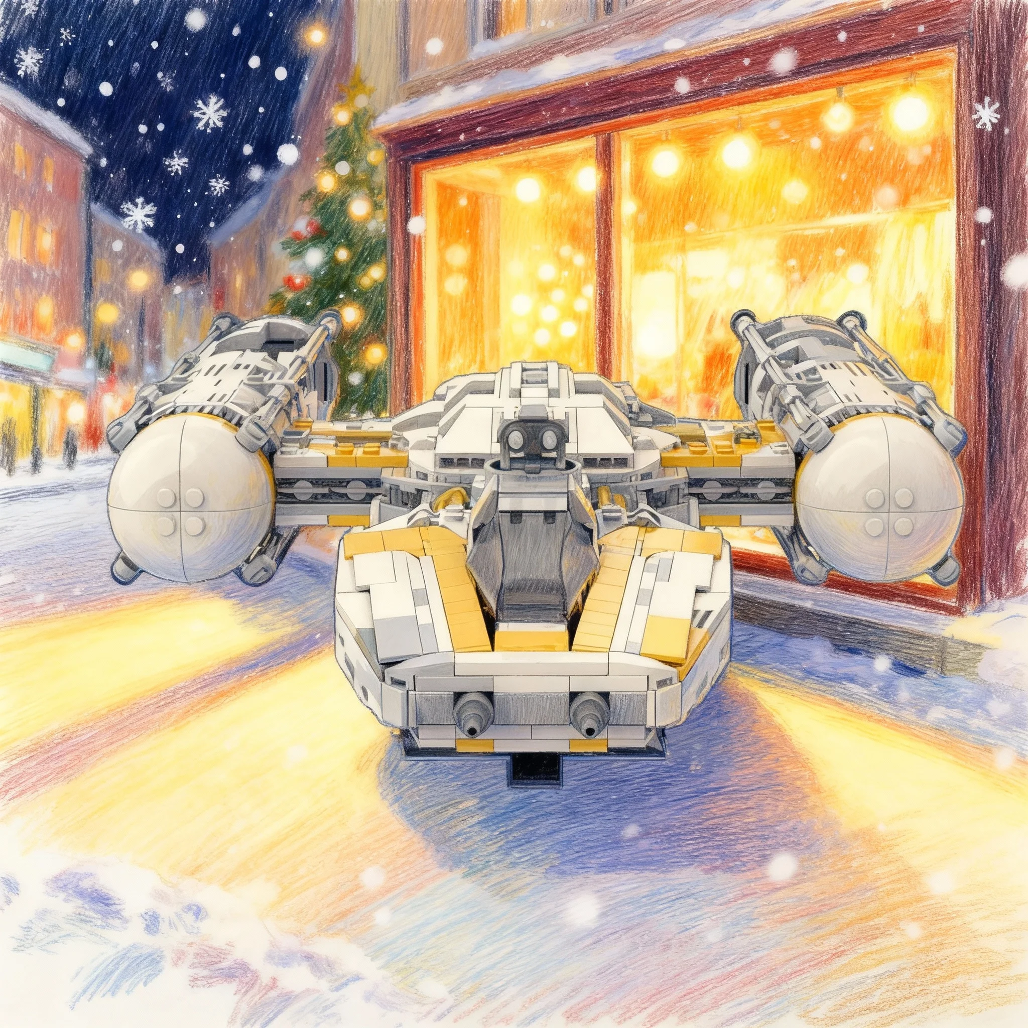 1914pcs MOC Rebels BvA Y Wing Star Battle Model Building Blocks Architecture DIY Idea Education Toy Christmas Gifts Brick