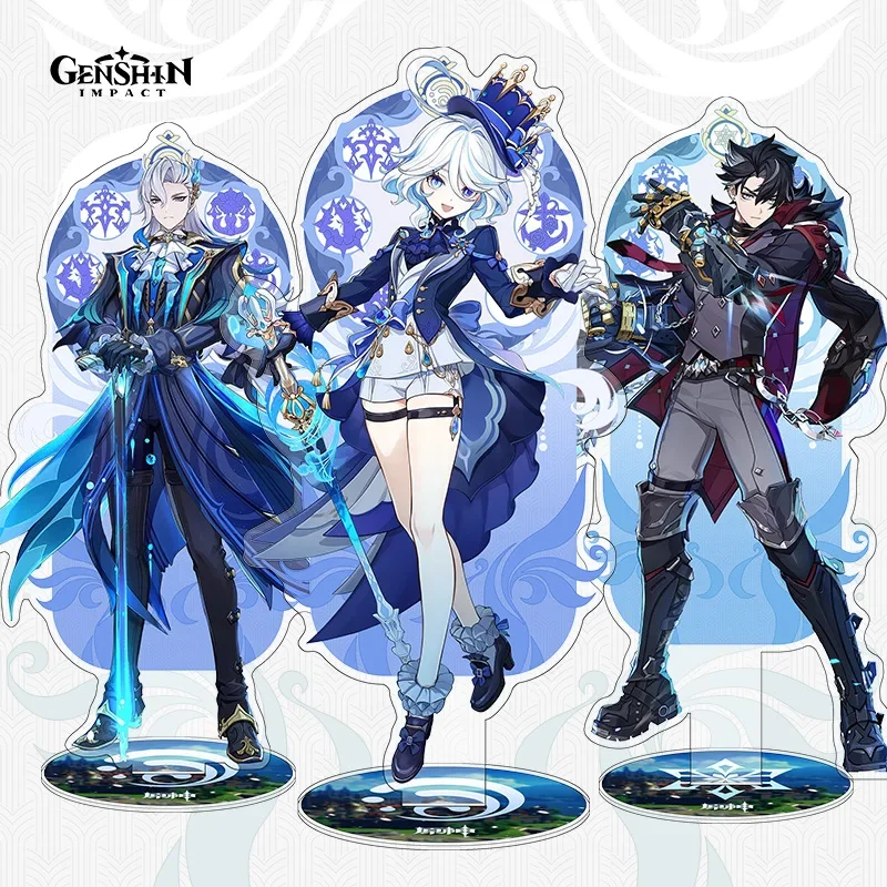 Genshin Impact Animation Desktop Ornaments Anime New Fengdan Peripheral Games Funina Neuvillette Ornaments