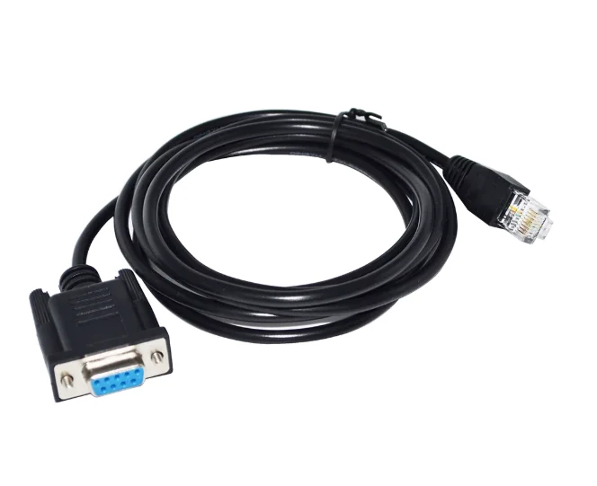 Db9 9-pin to rj45 network port adapter - ideal for server rs485 communication cables, programming cables, and accessories