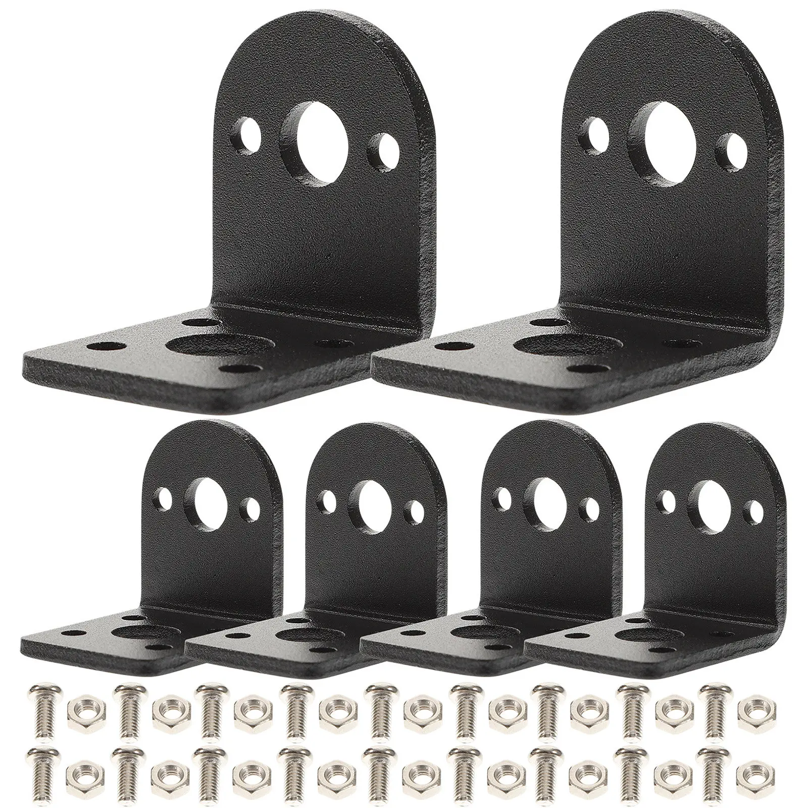 

1Set Heavy Duty Motor Mounting Bracket for 25Mm Small Dc Gear Motors L-Shaped Motor Fixed Holder with Anti-Rust